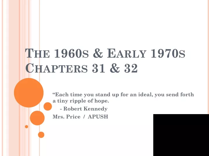 the 1960s early 1970s chapters 31 32