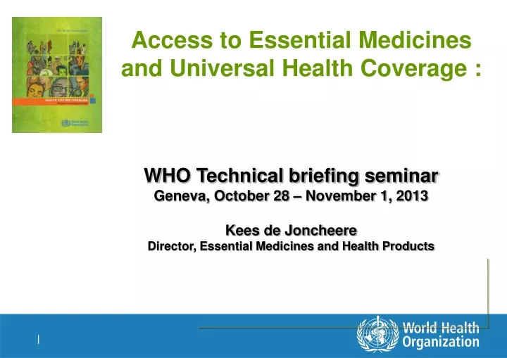 access to essential medicines and universal