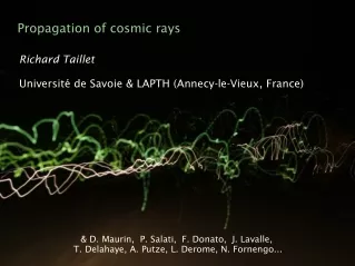 Propagation of cosmic rays