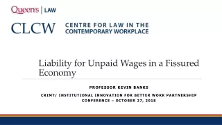 Liability for Unpaid Wages in a Fissured Economy