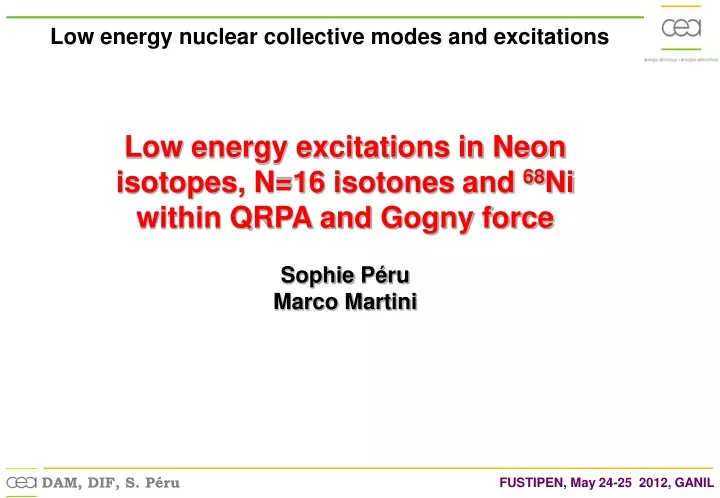 low energy nuclear collective modes
