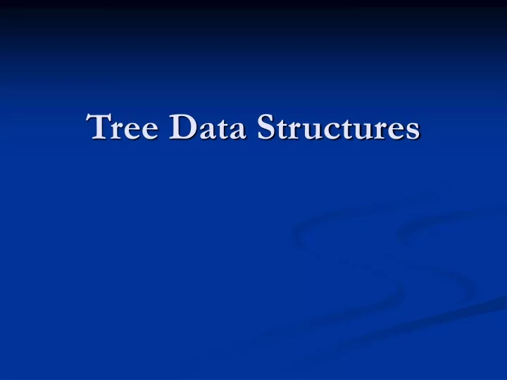 tree data structures
