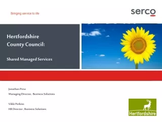 Hertfordshire County Council: Shared Managed Services