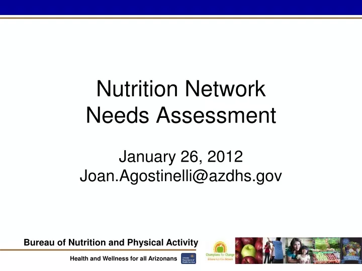 nutrition network needs assessment