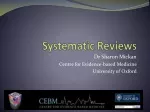 Systematic Reviews
