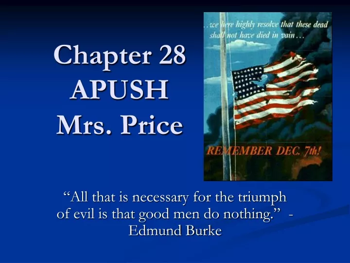 chapter 28 apush mrs price