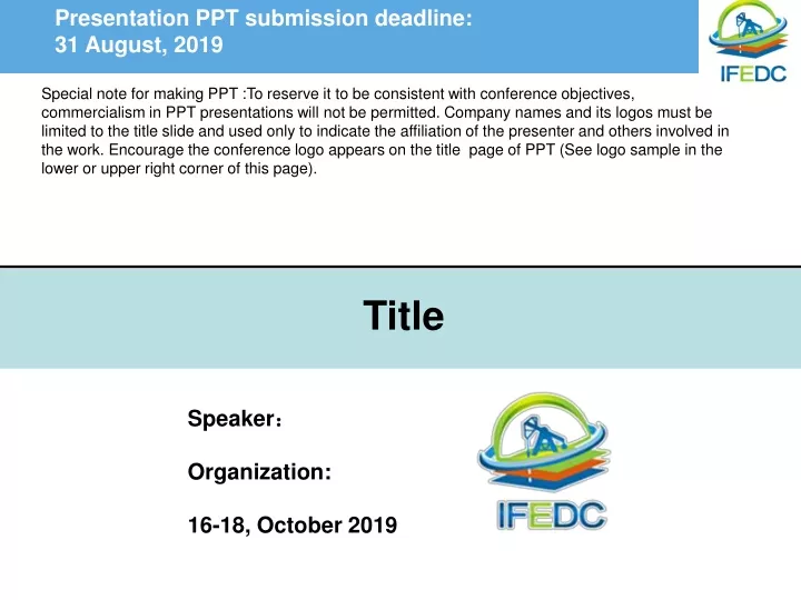 presentation ppt submission deadline 31 august