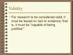Validity - slide 1