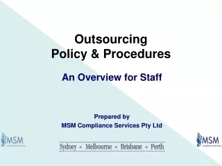Outsourcing Policy &amp; Procedures