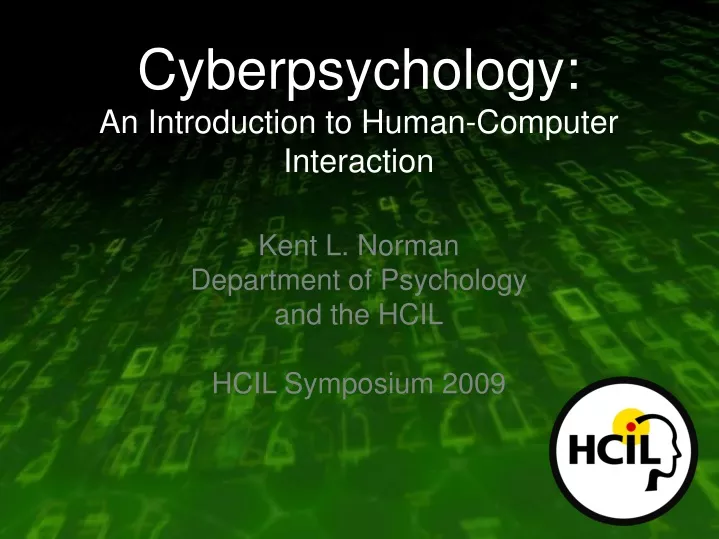 cyberpsychology an introduction to human computer interaction