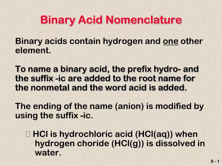 binary acid nomenclature