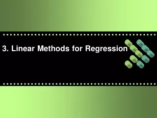 3. Linear Methods for Regression