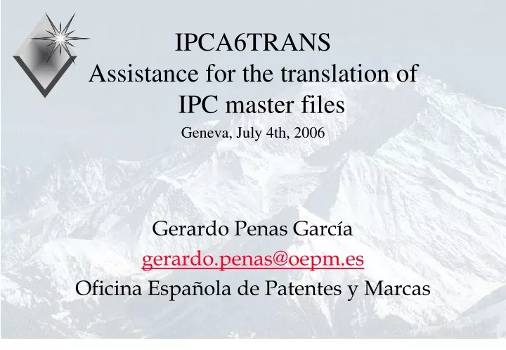 ipca6trans assistance for the translation