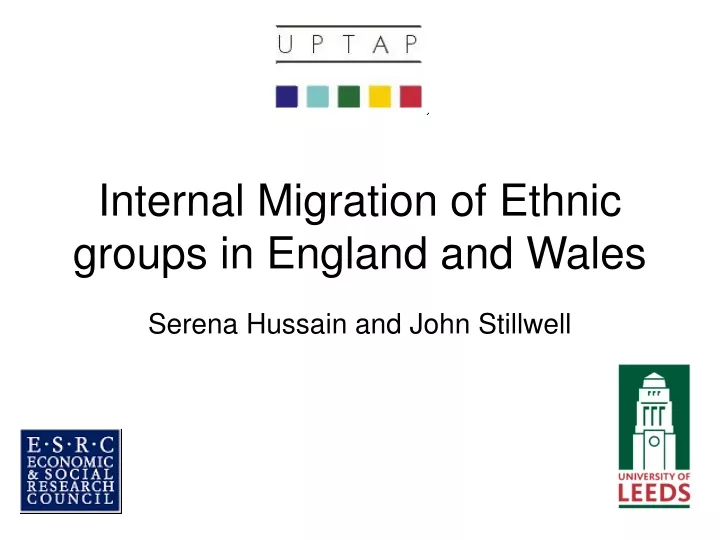 internal migration of ethnic groups in england and wales