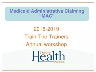 2018-2019 Train-The-Trainers  Annual workshop