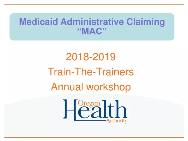 2018 2019 train the trainers annual workshop