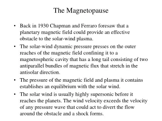 The Magnetopause