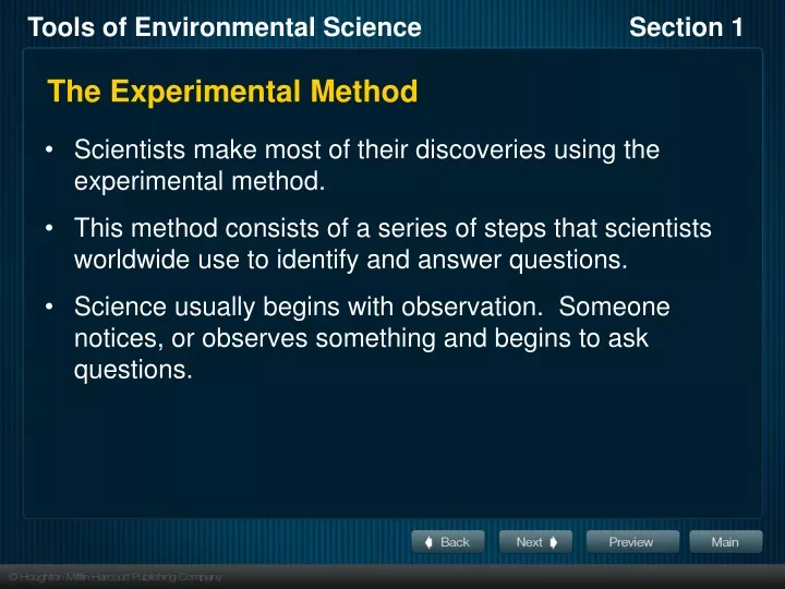 the experimental method
