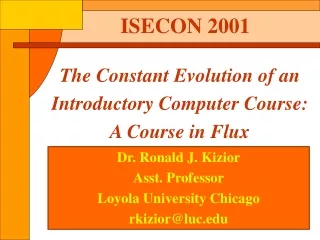 ISECON 2001