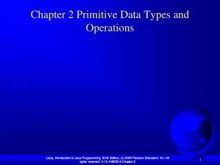 chapter 2 primitive data types and operations