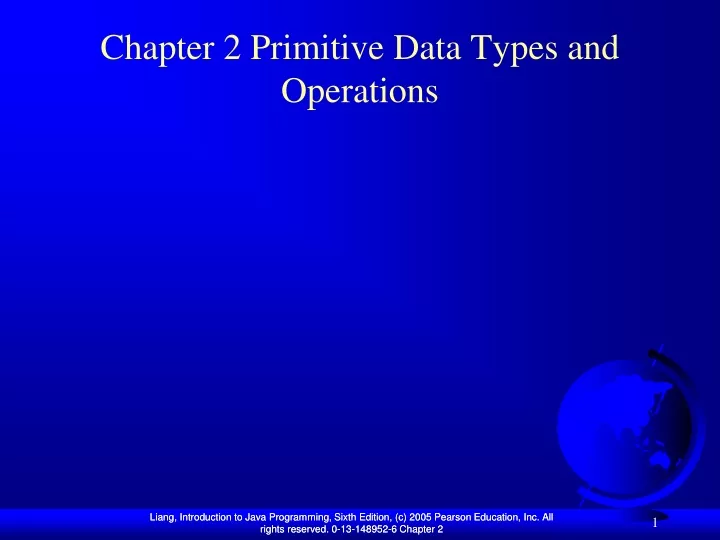 chapter 2 primitive data types and operations