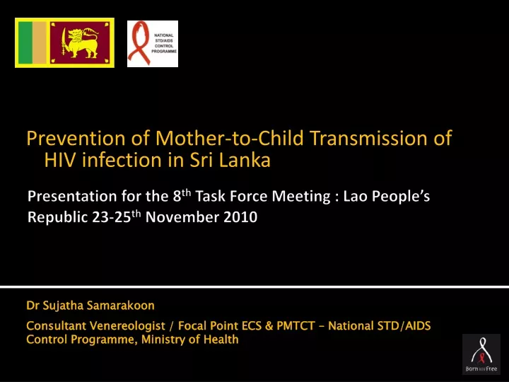 prevention of mother to child transmission of hiv infection in sri lanka