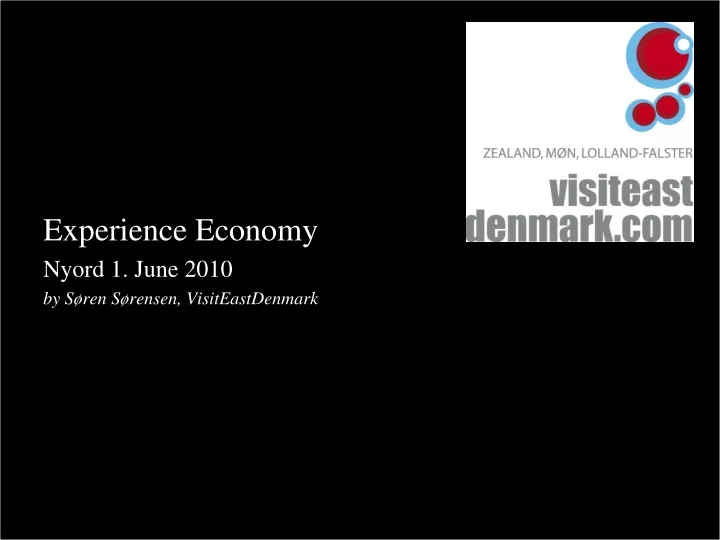 experience economy nyord 1 june 2010