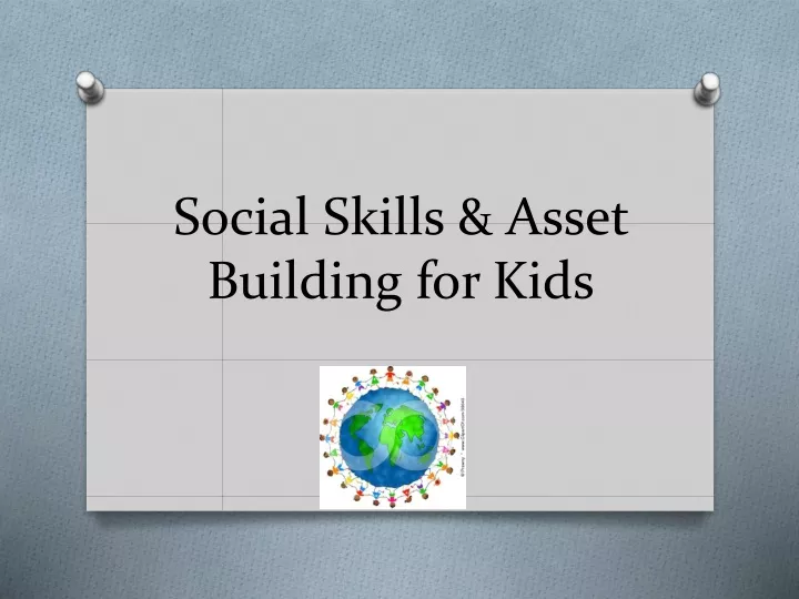 social skills asset building for kids