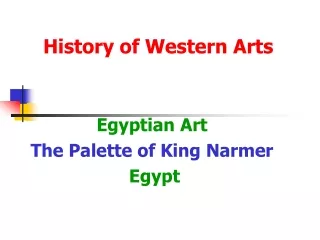History of Western Arts