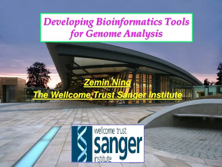 developing bioinformatics tools for genome