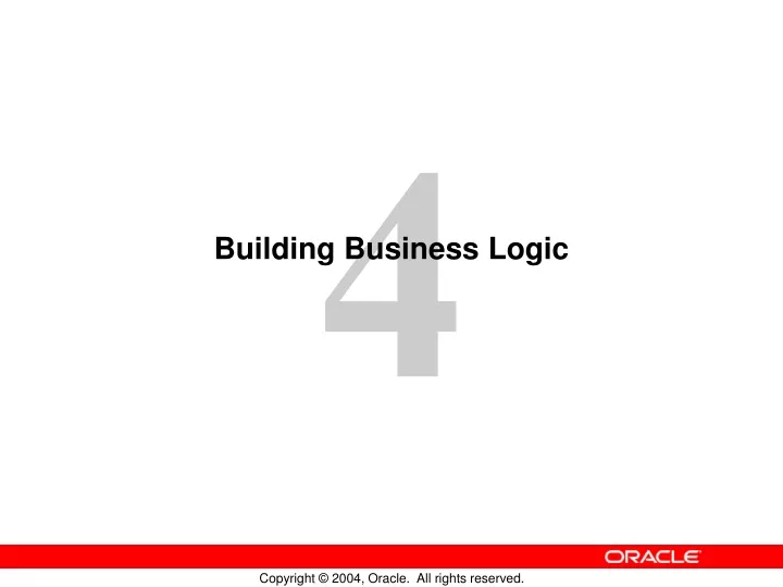 building business logic