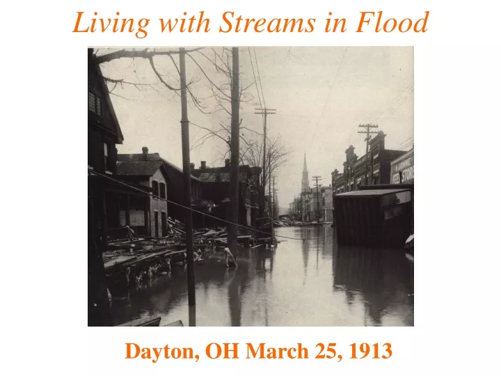 living with streams in flood
