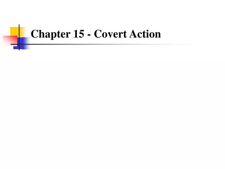chapter 15 covert action