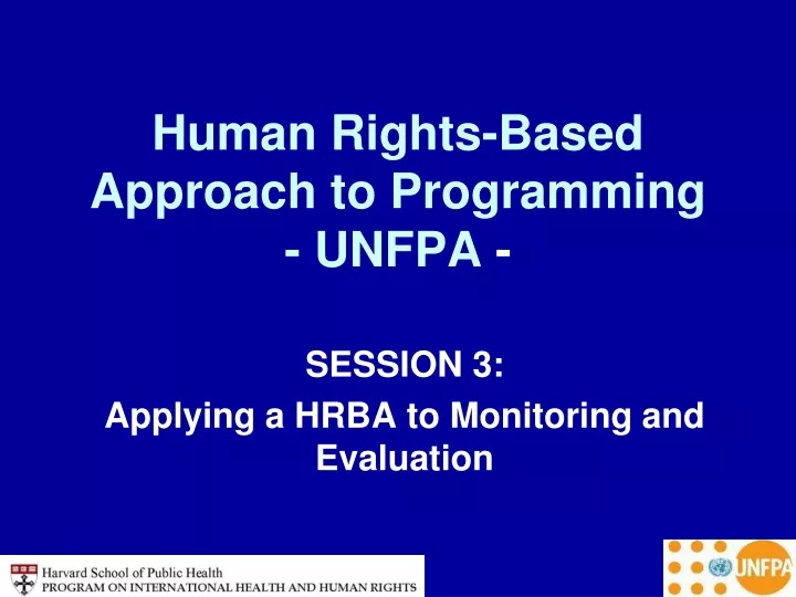 human rights based approach to programming unfpa