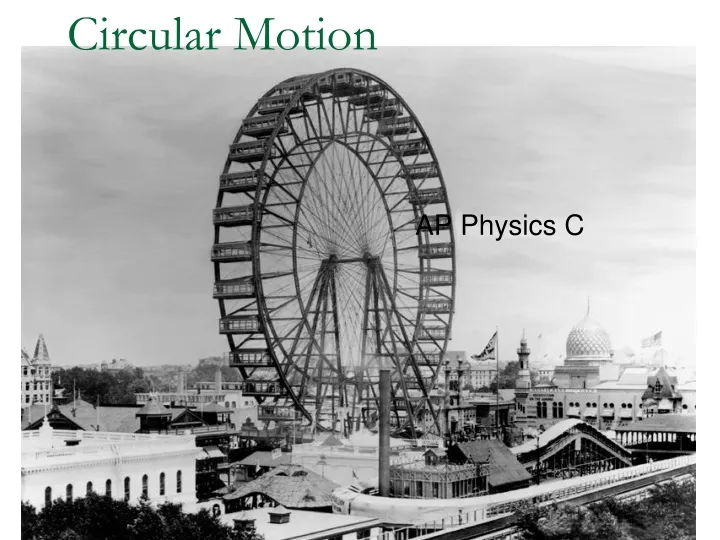 circular motion