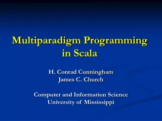 Multiparadigm Programming in Scala