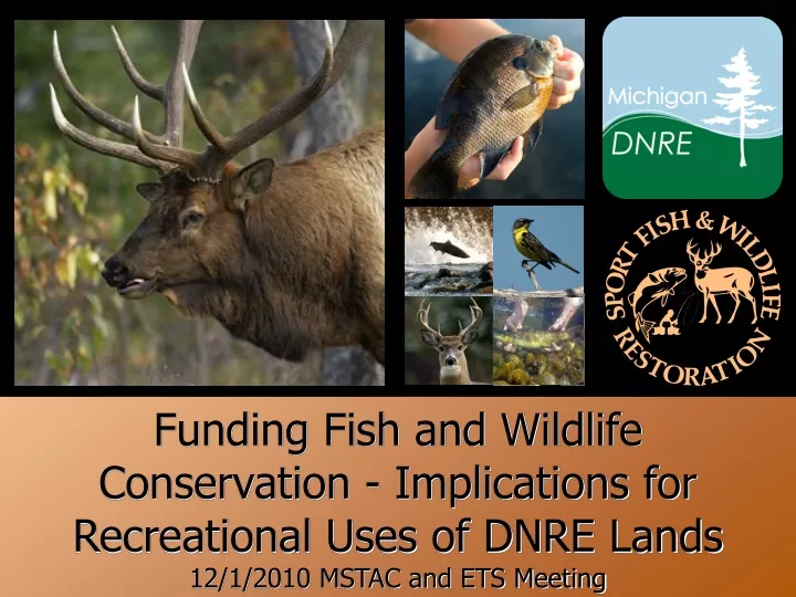 funding fish and wildlife conservation implications for recreational uses of dnre lands