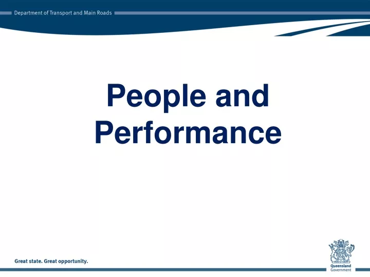 people and performance