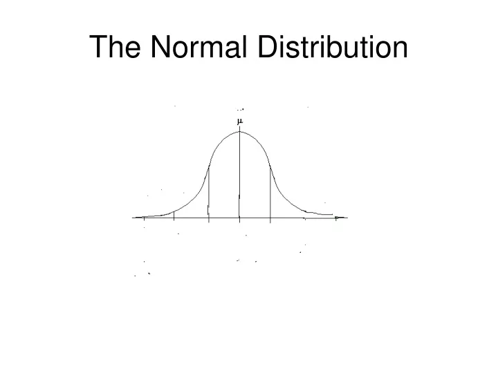 the normal distribution