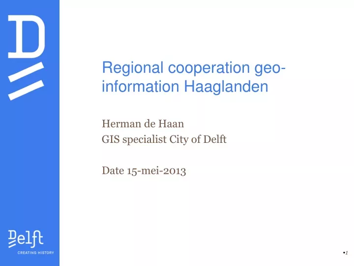 regional cooperation geo information haaglanden