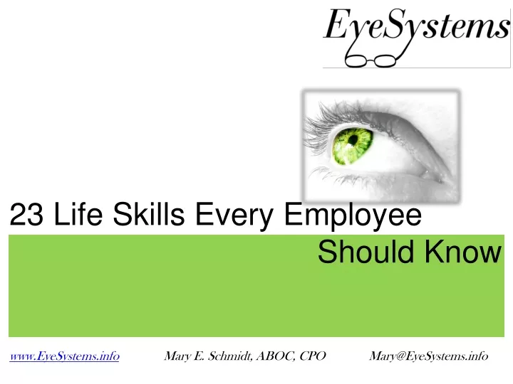 23 life skills every employee should know