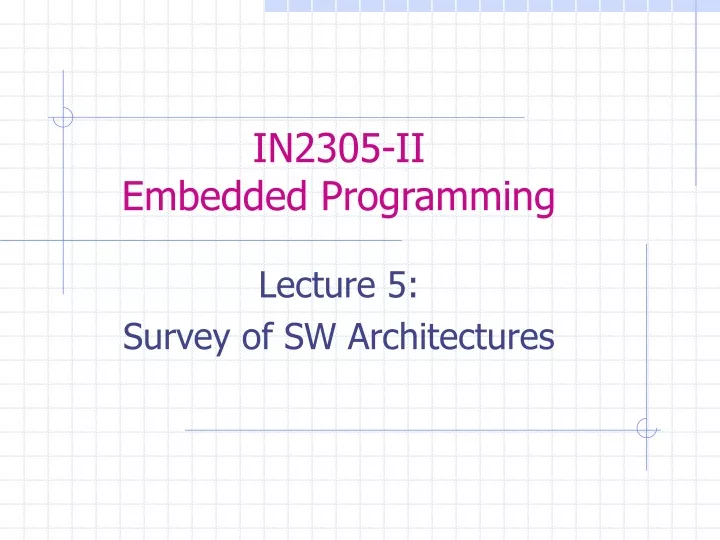 in2305 ii embedded programming