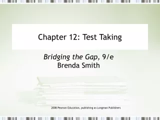 Chapter 12: Test Taking