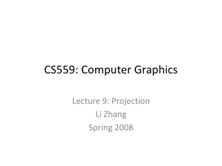 CS559: Computer Graphics