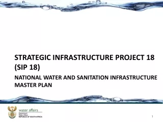 National water and sanitation infrastructure master plan