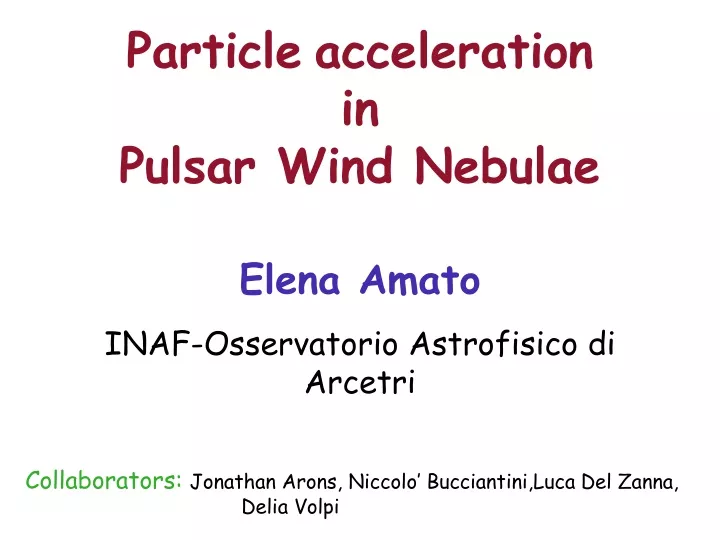 particle acceleration in pulsar wind nebulae
