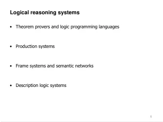 Logical reasoning systems