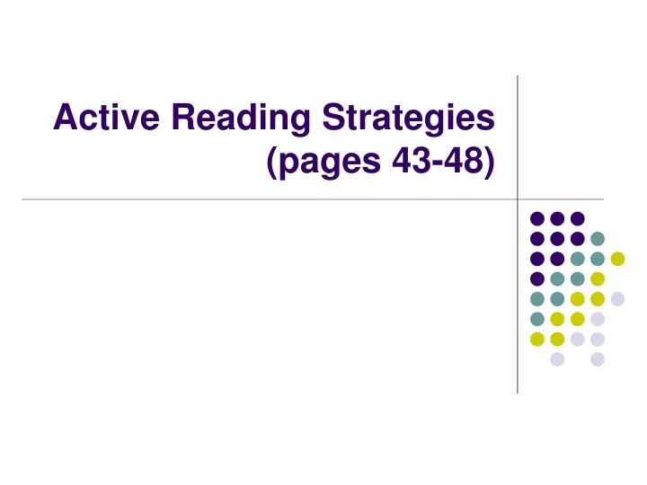 active reading strategies pages 43 48