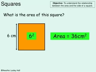 What is the area of this square?