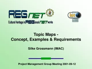 Topic Maps -  Concept, Examples &amp; Requirements Silke Grossmann (IMAC)